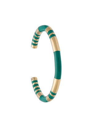 Aurelie Bidermann Positano striped bangle - Metallic