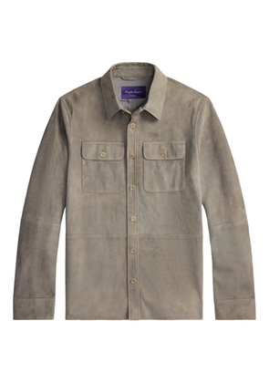 Ralph Lauren Purple Label Calloway suede jacket - Grey