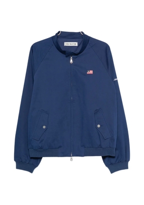 COLE BUXTON logo-print raglan-sleeve jacket - Blue