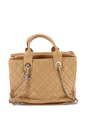 CHANEL Pre-Owned Urban Companion Top Handle Shopping Tote Quilted Caviar Large satchel - Neutrals