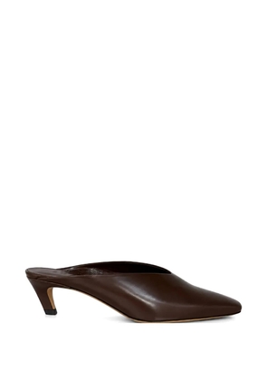 Soeur Amalie pointed-toe V-cut mules - Brown
