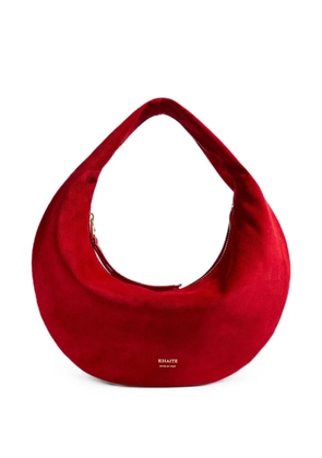 KHAITE suede hobo bag - Red