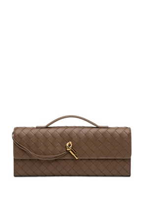 Bottega Veneta Pre-Owned 2012-2026 Lambskin Intrecciato Andiamo clutch bag - Brown