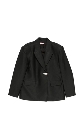 TWENTY FOURHAITCH crystal-embellished button jacket - Black