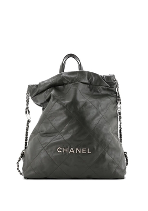 CHANEL Pre-Owned 22 Chain Quilted Calfskin Large backpack - Green