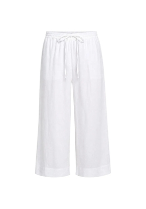 DKNY drawstring wide-leg trousers - White
