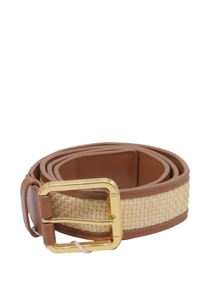 ZIMMERMANN raffia-trimmed belt - Brown