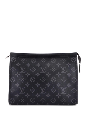 Louis Vuitton Pre-Owned Pochette Voyage Monogram Eclipse Canvas MM clutch bag - Black