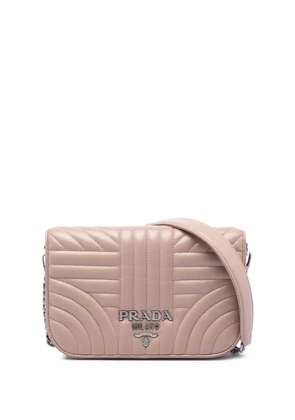 Prada Pre-Owned 2013-2026 Mini Soft Calf Impunture Diagramme crossbody bag - Brown
