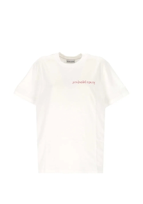 Maison Labiche embroidered-slogan T-shirt - White