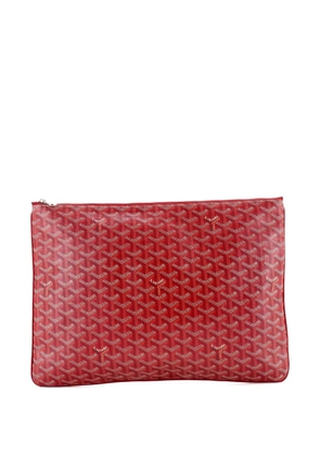 Goyard Pre-Owned Senat Zip Coated Canvas GM pouch - Red