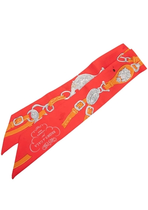 Hermès Pre-Owned 1990-2000 Bride De Gala Silk Twilly Scarf scarves - Red