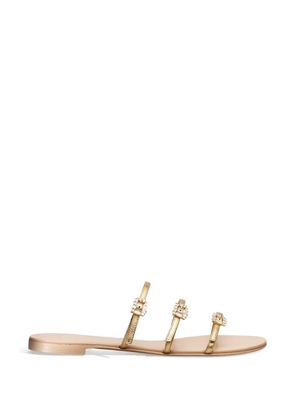 Temperley London Eclipse flat sandals - Gold