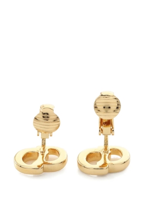 Christian Dior Pre-Owned CD logo earrings - Gold