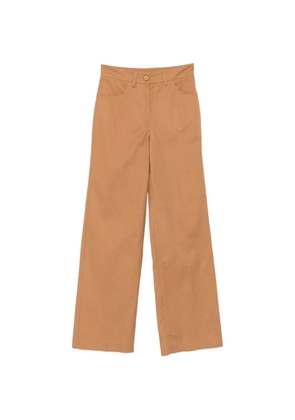 MOMONÌ Olivina wide-leg tailored cotton trousers - Brown