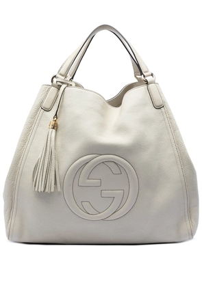 Gucci Pre-Owned 2016-2026 Large Leather Soho Cellarius tote bag - White