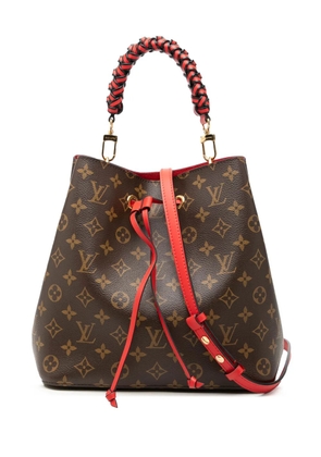 Louis Vuitton Pre-Owned 2018 Monogram Braided Neonoe MM bucket bag - Brown