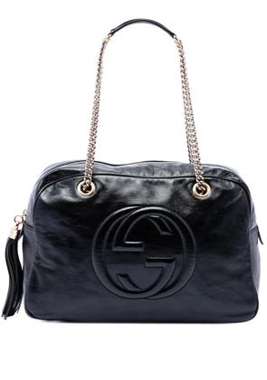 Gucci Pre-Owned 2016-2026 Patent Soho Chain shoulder bag - Black