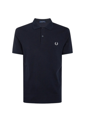 Fred Perry logo-embroidered polo shirt - Blue