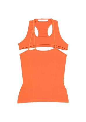 Ottolinger cut-out ribbed tank top - Orange