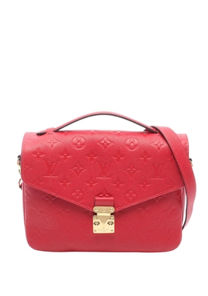 Louis Vuitton Pre-Owned 2019 Monogram Empreinte Pochette Metis satchel - Red