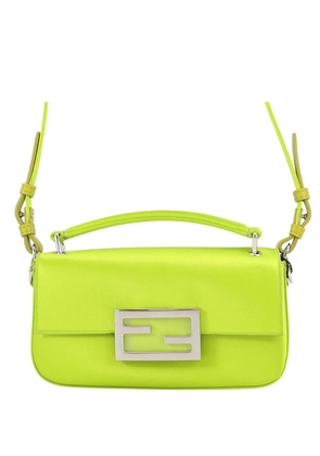 Fendi Pre-Owned 2000-2026 Silk Baguette Phone Pouch satchel - Green