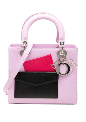 Christian Dior Pre-Owned 2014 Medium Calfskin Pockets Lady Dior satchel - Pink