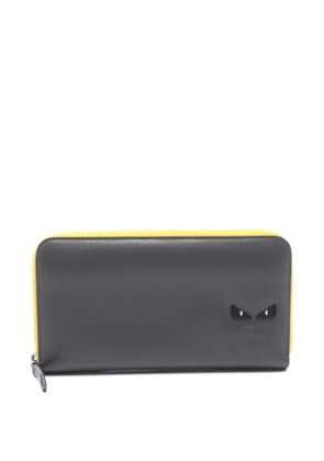 Fendi Pre-Owned 2010s Monster Eyes zip-around wallet - Grey