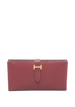 Hermès Pre-Owned 2022 Bearn Soufflé bi-fold wallet - Red