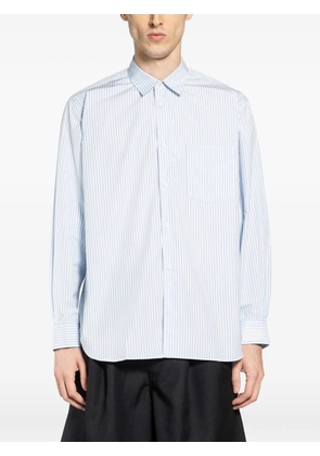 Comme Des Garçons Shirt striped cotton shirt - Blue