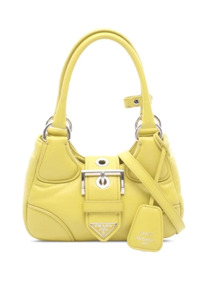 Prada Pre-Owned 2010-2026 Nappa Soft Padded Re Edition 2002 Moon satchel - Yellow