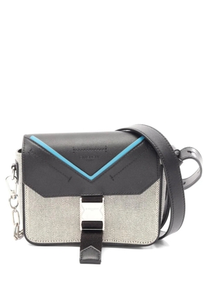 Givenchy Pre-Owned 2010s leather-trim shoulder bag - Black