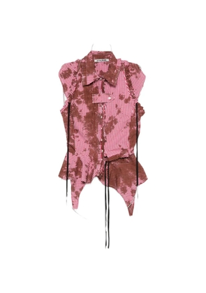 Ottolinger ruched ruffled blouse - Red
