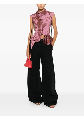 Ottolinger ruched ruffled blouse - Red