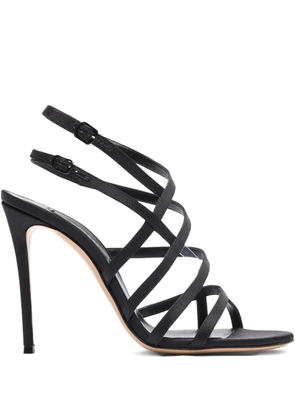 Casadei 100mm strapped heeled sandals - Black