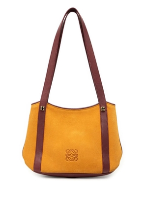 Loewe Pre-Owned 2012 Suede Anagram shoulder bag - Yellow