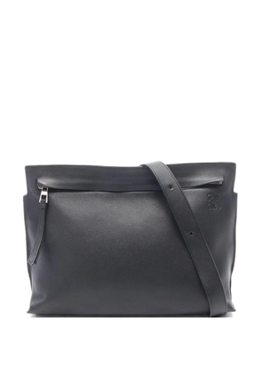 Loewe Pre-Owned 2000s T Messenger leather shoulder bag - Black