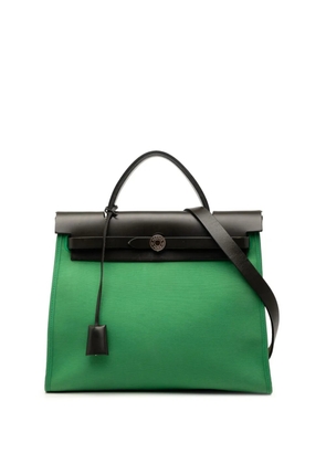 Hermès Pre-Owned 2018 Toile Herbag Zip 31 satchel - Black