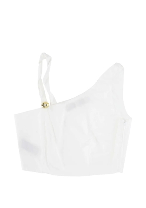 Federica Tosi one-shoulder hardware-detail top - White