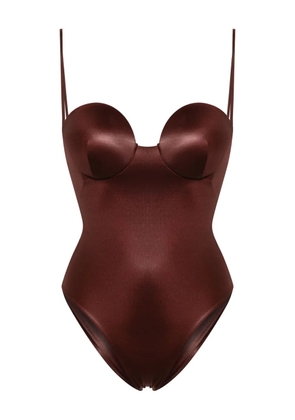 Magda Butrym Retro swimsuit - Brown