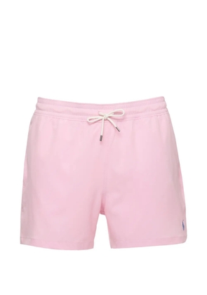 Polo Ralph Lauren logo-embroidered drawstring-waistband swim shorts - Pink