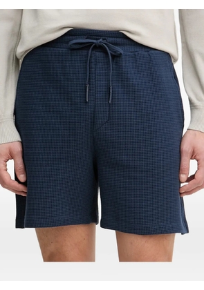 Trussardi waffle-knit drawstring shorts - Blue