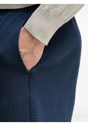 Trussardi waffle-knit drawstring shorts - Blue