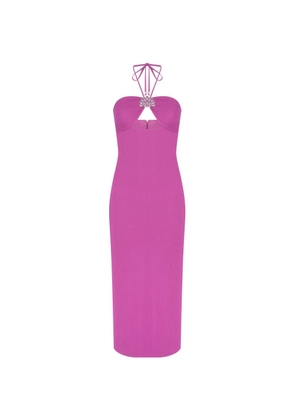 PatBO Hilda crystal-embellished midi dress - Pink