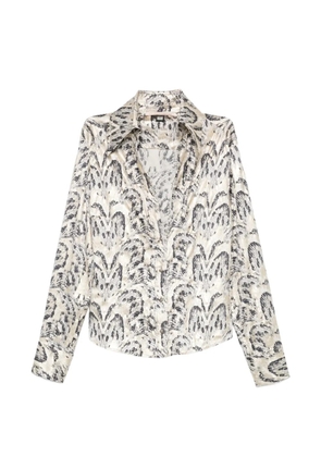 Roberto Cavalli Vintage 2000 abstract-print shirt - White