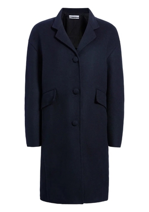 Another Tomorrow wool cocoon coat - Black