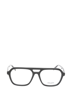 Saint Laurent Eyewear pilot-frame glasses - Black