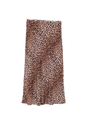 Rixo Kelly leopard-print maxi skirt - Red