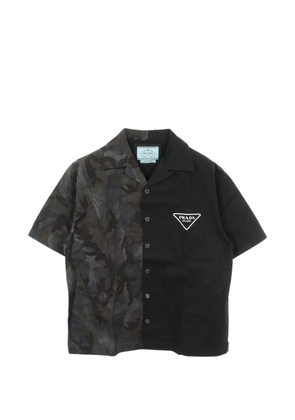 Prada Pre-Owned Double Match camouflage-print shirt - Blue