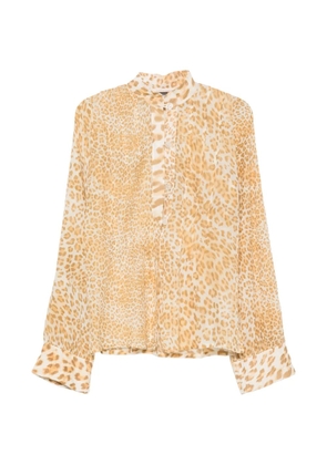 Roberto Cavalli Vintage 2000s leopard-print blouse - Neutrals